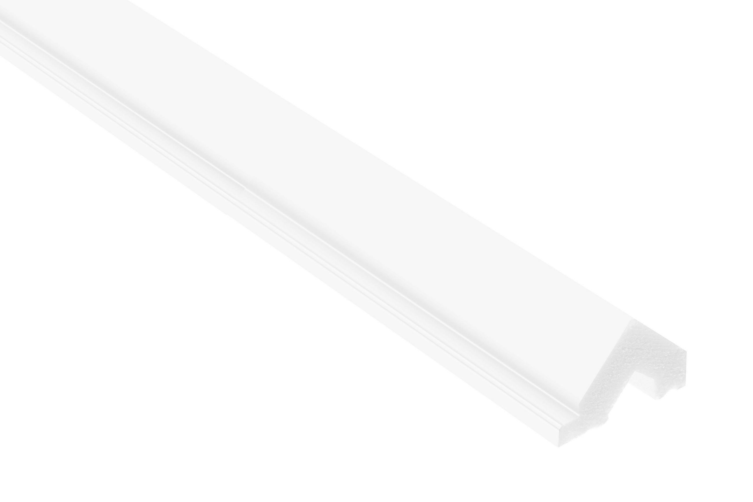 OBLOGA ZIDNA  bijela  - bijela, Basics, plastika (270/2.1/1.6cm)
