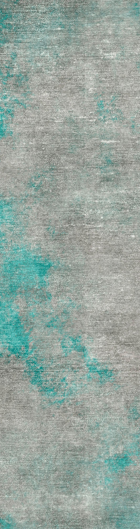 LÄUFER Ondea Onis 80/300 cm  in Grau, Türkis, Hellgrau  - Türkis/Hellgrau, Design, Kunststoff/Textil (80/300cm) - Lindorug
