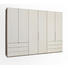 FALTTÜRENSCHRANK in Creme, Trüffeleichefarben - Trüffeleichefarben/Creme, KONVENTIONELL, Glas/Holzwerkstoff (300/216/58cm) - Venda FALTTÜRENSCHRANK in Creme, Trüffeleichefarben - Trüffeleichefarben/Creme, KONVENTIONELL, Glas/Holzwerkstoff (300/216/58cm) - Venda