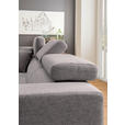 ECKSOFA in Chenille Braun  - Chromfarben/Braun, Design, Textil (207/301cm) - Xora