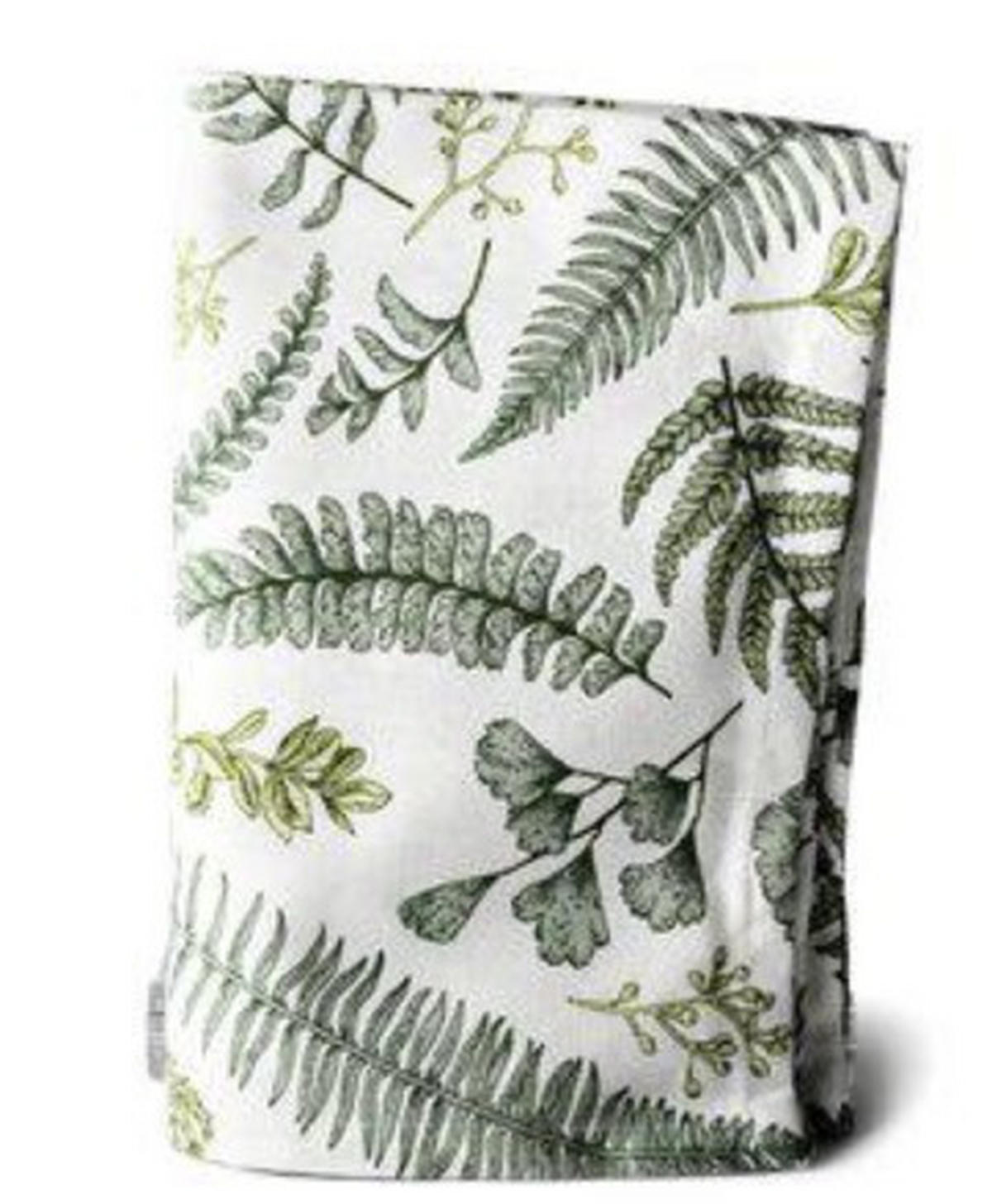 KÖKSHANDDUK grön, vit  - vit/grön, Basics, textil (50/70cm)