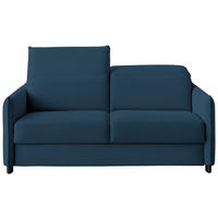 SCHLAFSOFA in Textil Blau  - Blau/Schwarz, Konventionell, Textil/Metall (188/84-105/100cm) - Bali