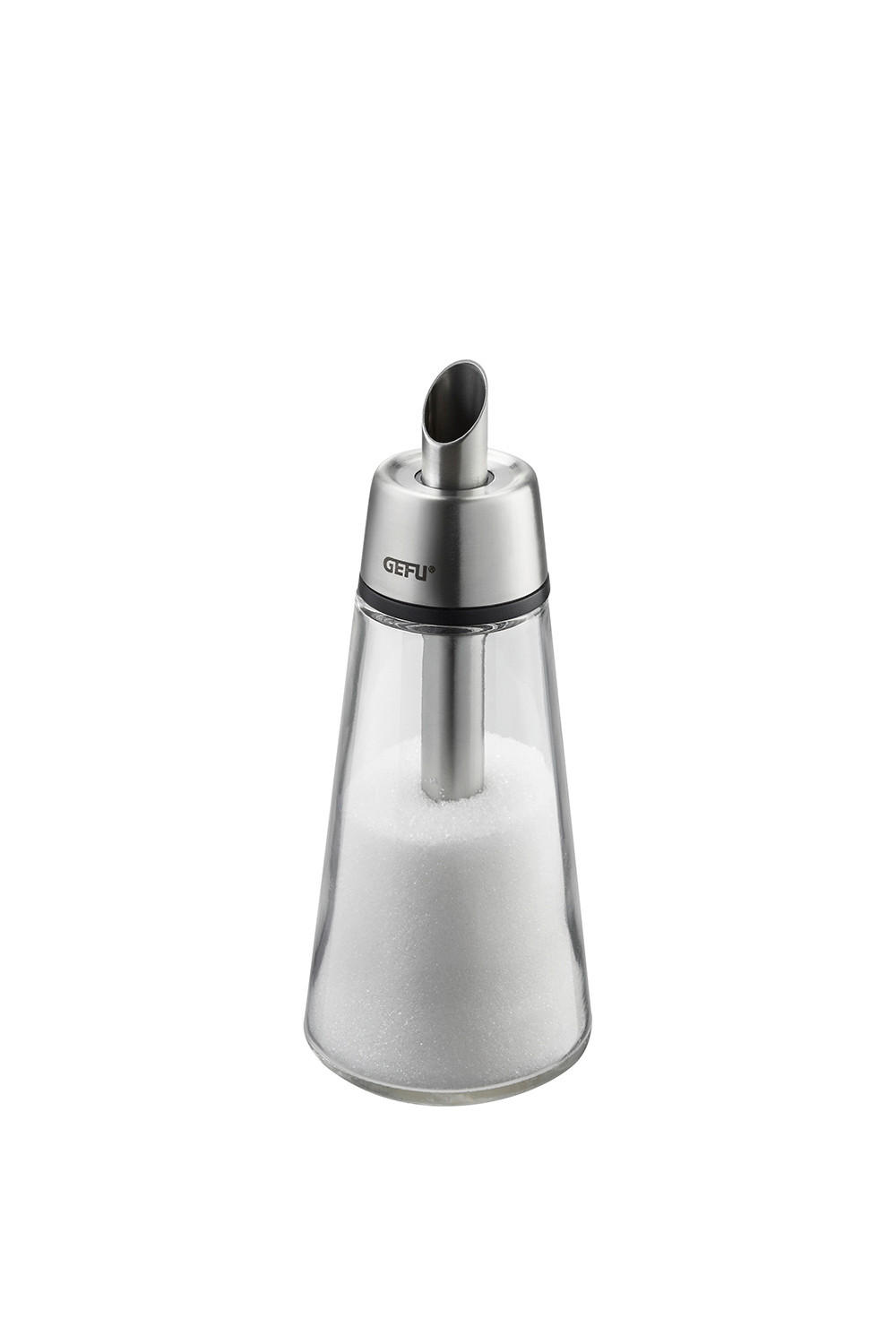 ZUCKERSTREUER - Klar/Silberfarben, Basics, Glas/Kunststoff (6,7/18cm) - Gefu