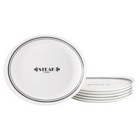 STEAKTELLERSET Italien Party Bistrot 6-teilig  - Weiß, Basics, Glas (26/30cm) - Creatable