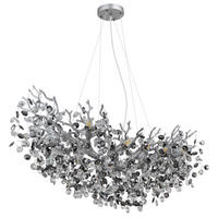 KRONLEUCHTER 100/45/120 cm   - Klar/Silberfarben, KONVENTIONELL, Glas/Metall (100/45/120cm)