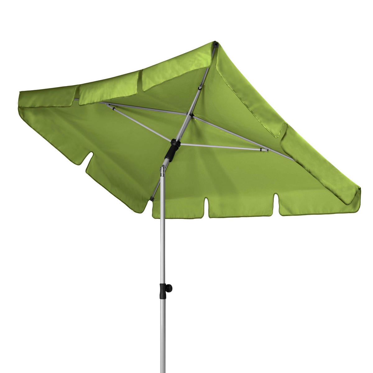 SONNENSCHIRM 180x120 cm Hellgrün  - Hellgrau/Hellgrün, Basics, Textil/Metall (180/120cm) - Doppler