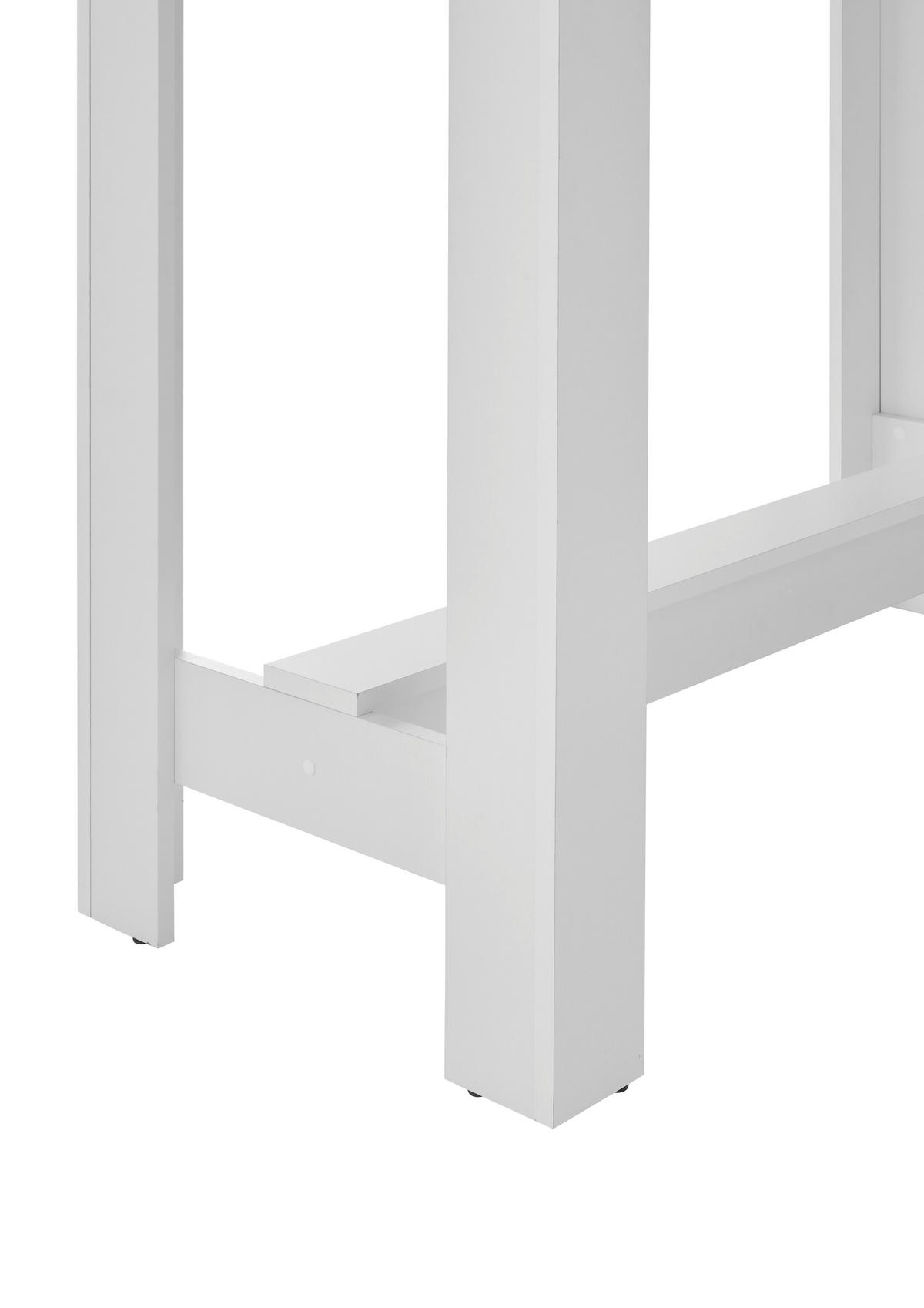 BARTISCH in Holzwerkstoff 115/50/103 cm   - Weiß/Grau, MODERN, Holzwerkstoff (115/50/103cm) - MID.YOU