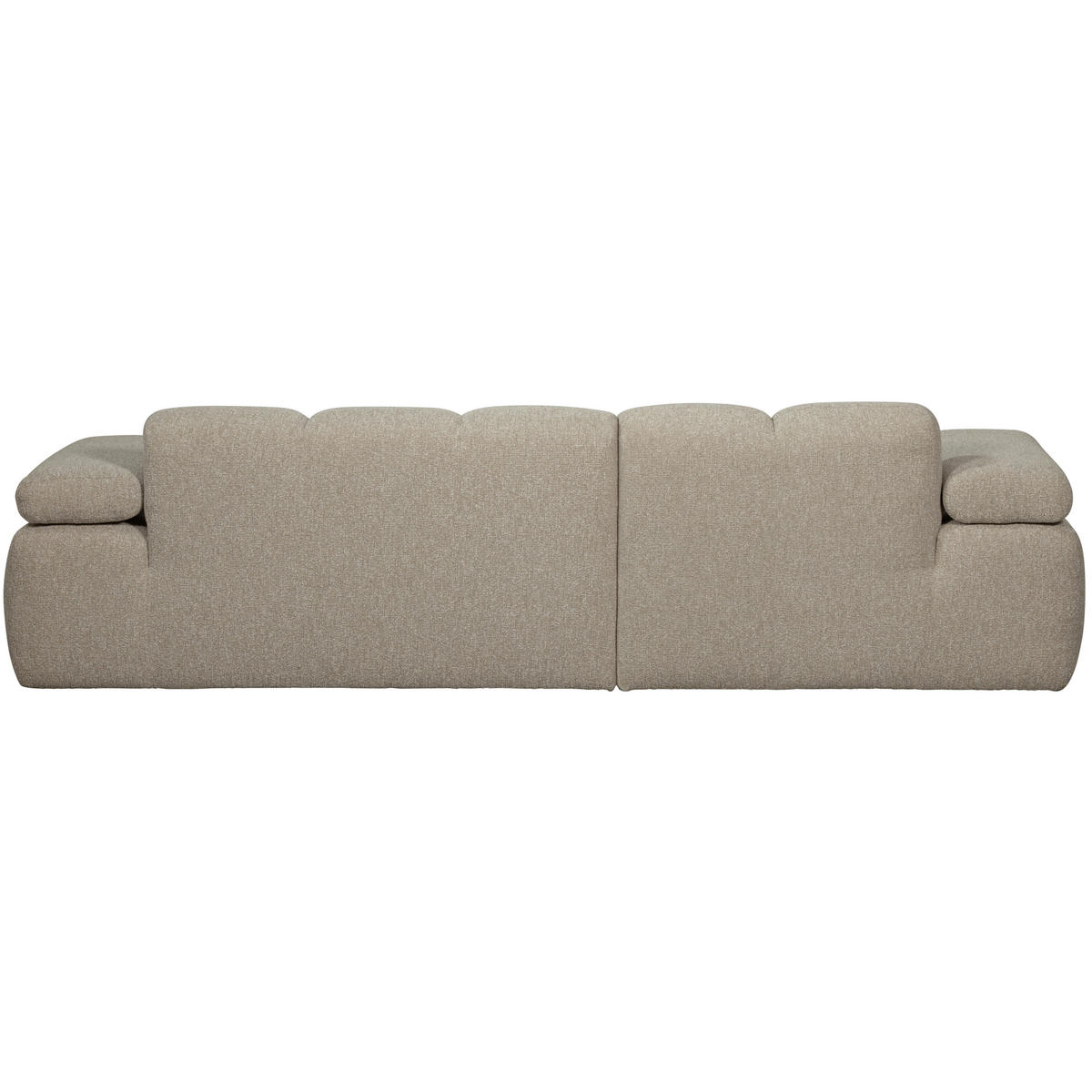 ECKSOFA Mojo Beige Bouclé  - Beige/Schwarz, Design, Kunststoff/Textil (160/284cm) - Livetastic