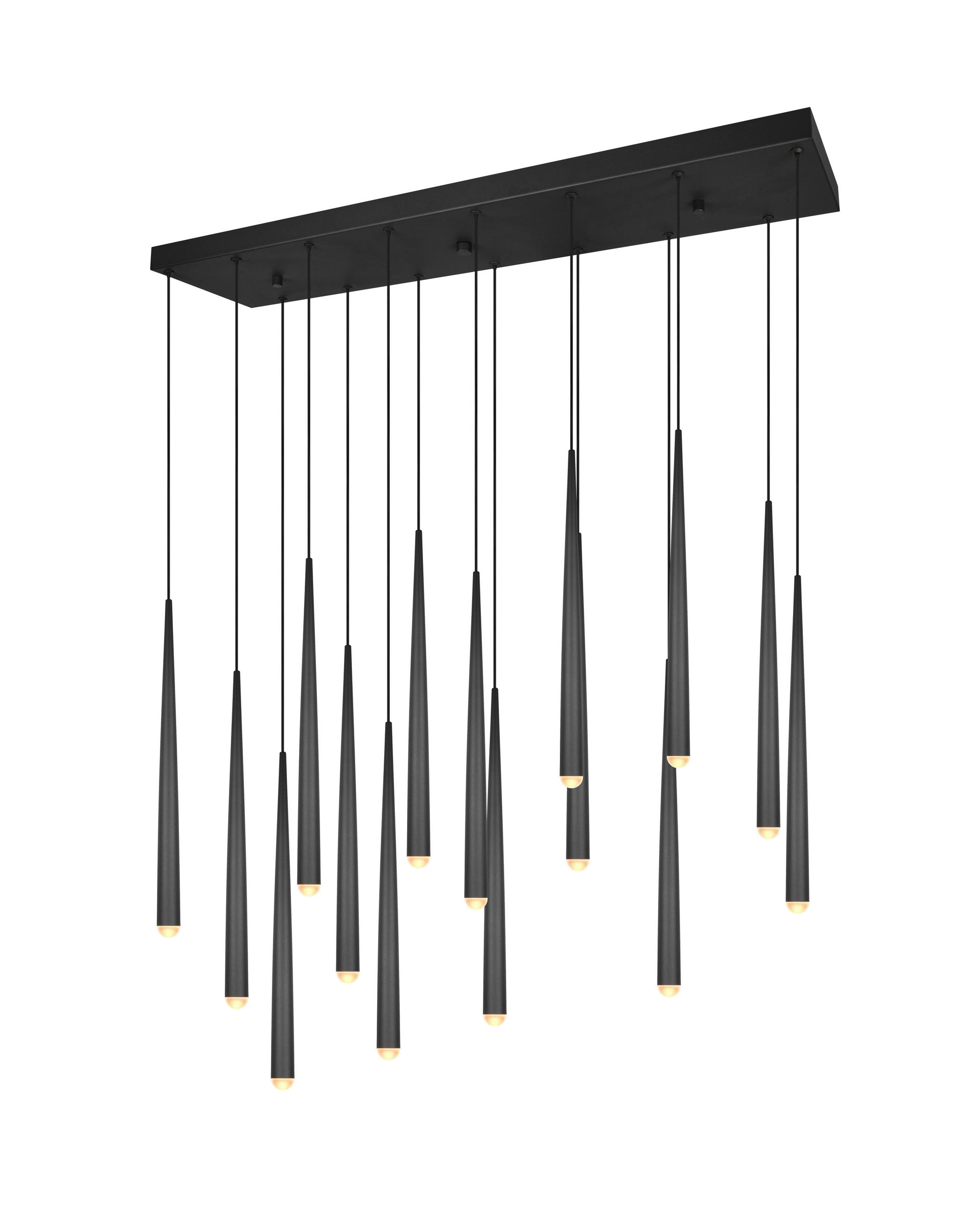 LED-HÄNGLAMPA 100/20/150 cm  - svart, Design, metall (100/20/150cm) - Trio Leuchten