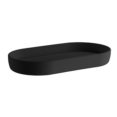SEIFENSCHALE Kunststoff  - Schwarz, Basics, Kunststoff (18/2,4/9,5cm)