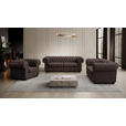 CHESTERFIELD-SESSEL - Wengefarben/Dunkelbraun, LIFESTYLE, Holz/Textil (115/76,5/96cm) - Landscape