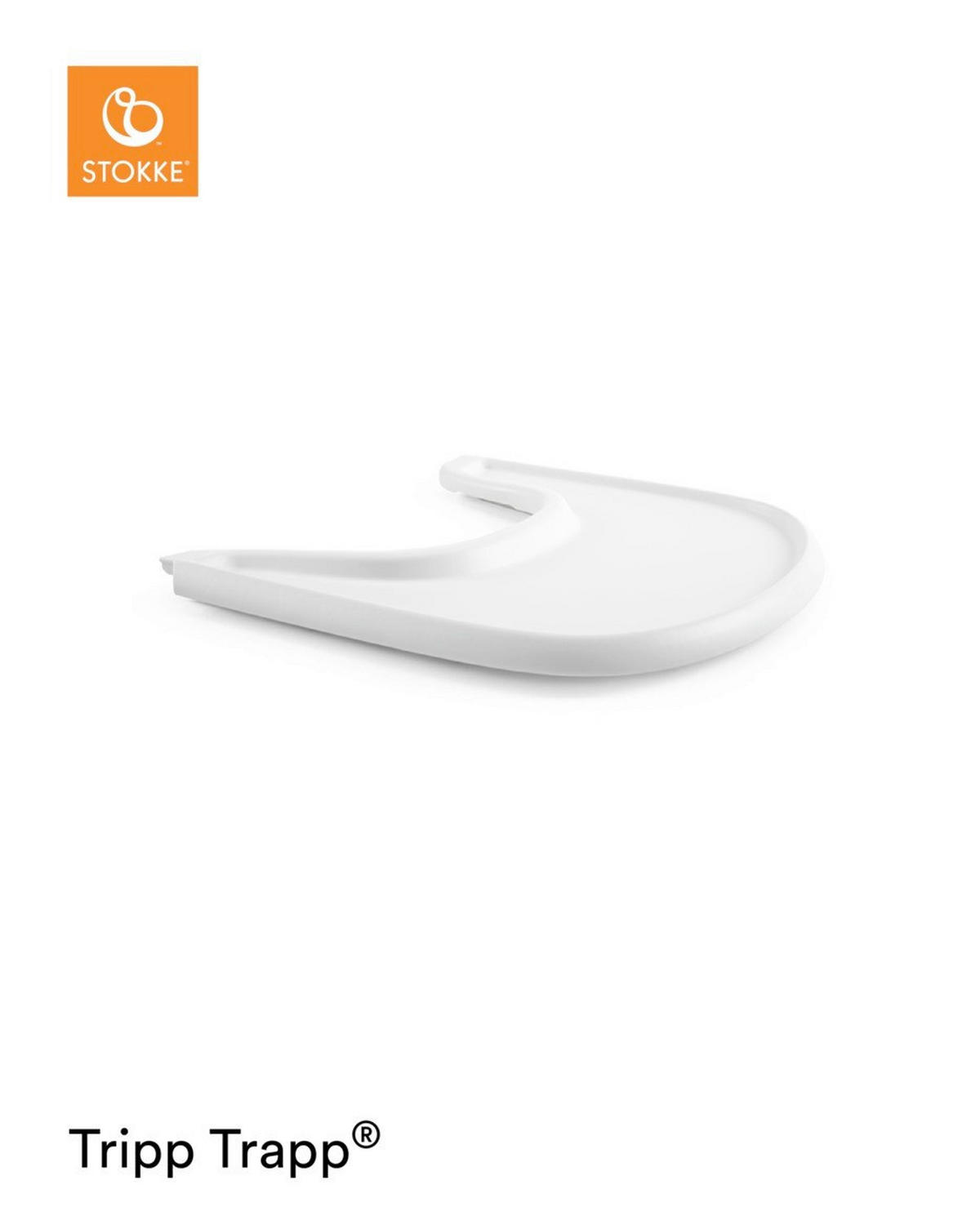 ESS- UND SPIELBRETT Tripp Trapp Tray  - Weiß, Trend, Kunststoff (44/41/4cm) - Stokke