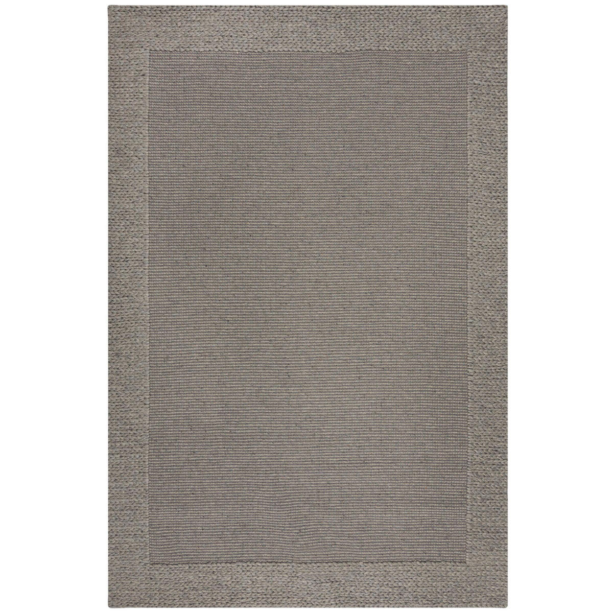WOLLTEPPICH 160/230 cm Rue Plait Grau  - Grau, Basics, Textil (160/230cm) - Xora