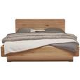 BETT 180/200 cm,  in Bronzefarben, Wildeiche, Befestigungsmaterial, Bettschubladen,  - Wildeiche/Schwarz, Natur, Holz (180/200cm) - Valnatura