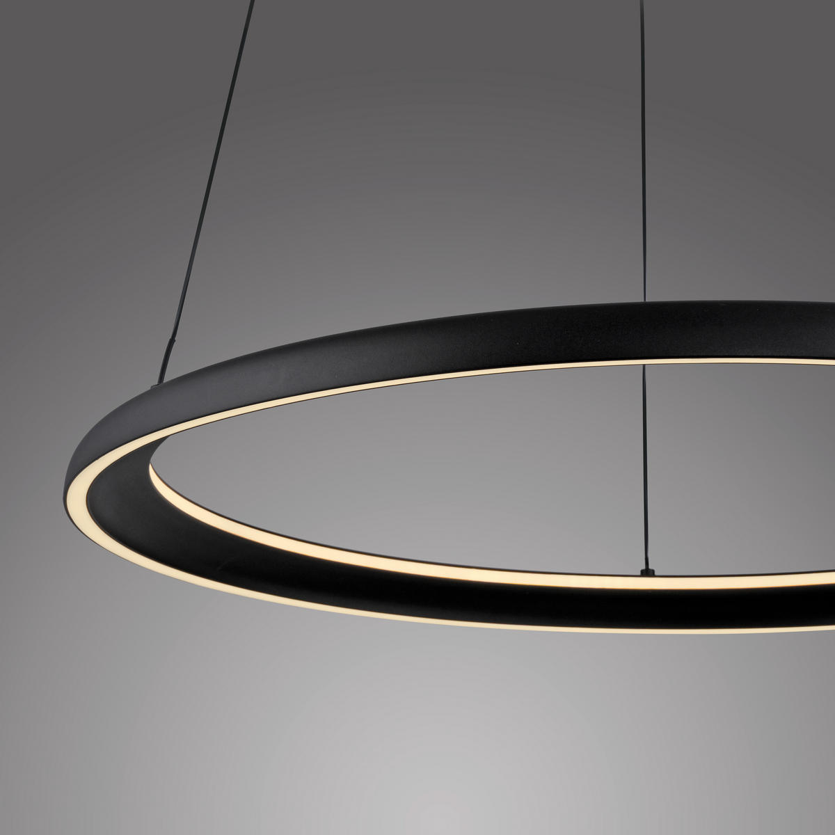 LED-PENDELLEUCHTE SW QUILLO 60/60/180 cm   - Schwarz, Design, Kunststoff/Metall (60/60/180cm) - Schöner Wohnen