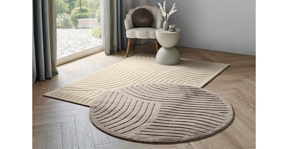 HOCHFLORTEPPICH 40/60 cm Siena Beige rechteckig  - Beige, Design, Kunststoff/Textil (40/60cm) - Boxxx
