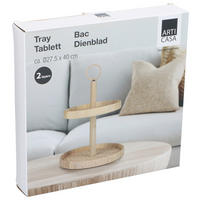 ETAGERE 2-stöckig - Naturfarben, Basics, Holz (27.5/27.5/40cm)