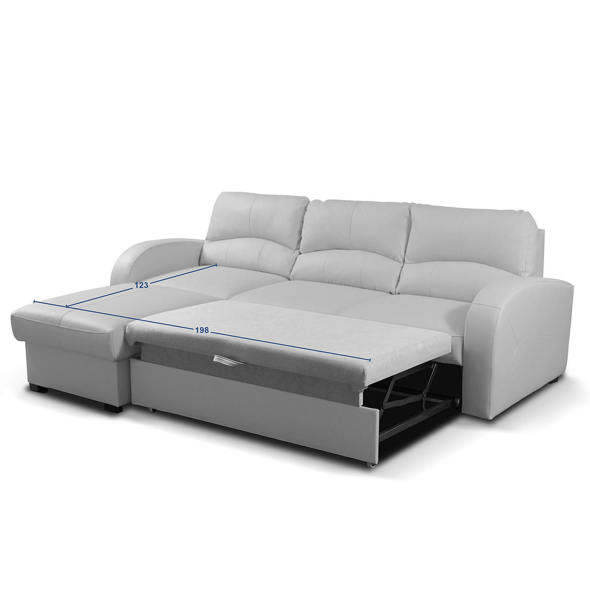 ECKSOFA TILO Bordeaux Lederlook Bettkasten  - Bordeaux/Schwarz, Design, Kunststoff/Textil (168/227cm) - Livetastic