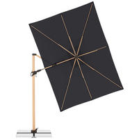 AMPELSCHIRM 300X220 cm Anthrazit  - Eschefarben/Anthrazit, Basics, Textil/Metall (300/220cm) - Doppler