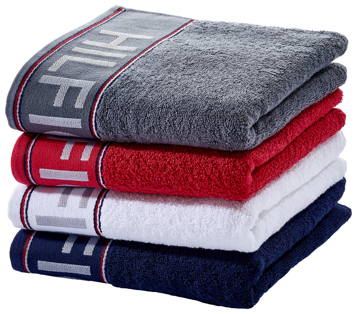 RUČNÍK PRO HOSTY, 40/60 cm, šedá - šedá, Basics, textil (40/60cm) - Tommy Hilfiger