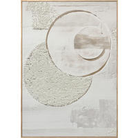 LEINWANDBILD Abstraktes 70/100 cm  - Beige, Basics, Holz/Textil (70/100cm)