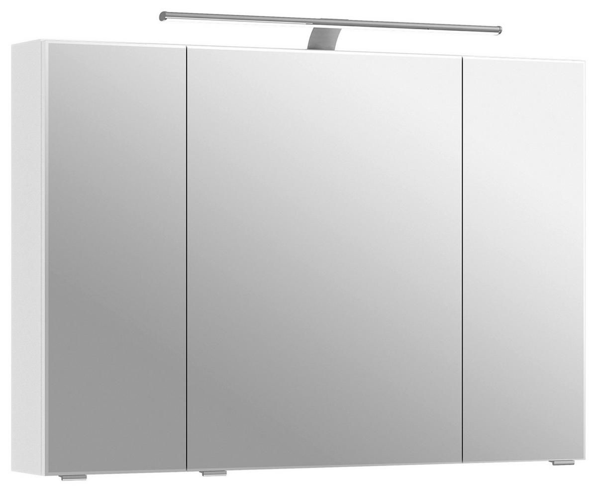 SPIEGELSCHRANK 98/70,3/17 cm  - Chromfarben/Weiß, KONVENTIONELL, Glas/Holzwerkstoff (98/70,3/17cm) - Pelipal