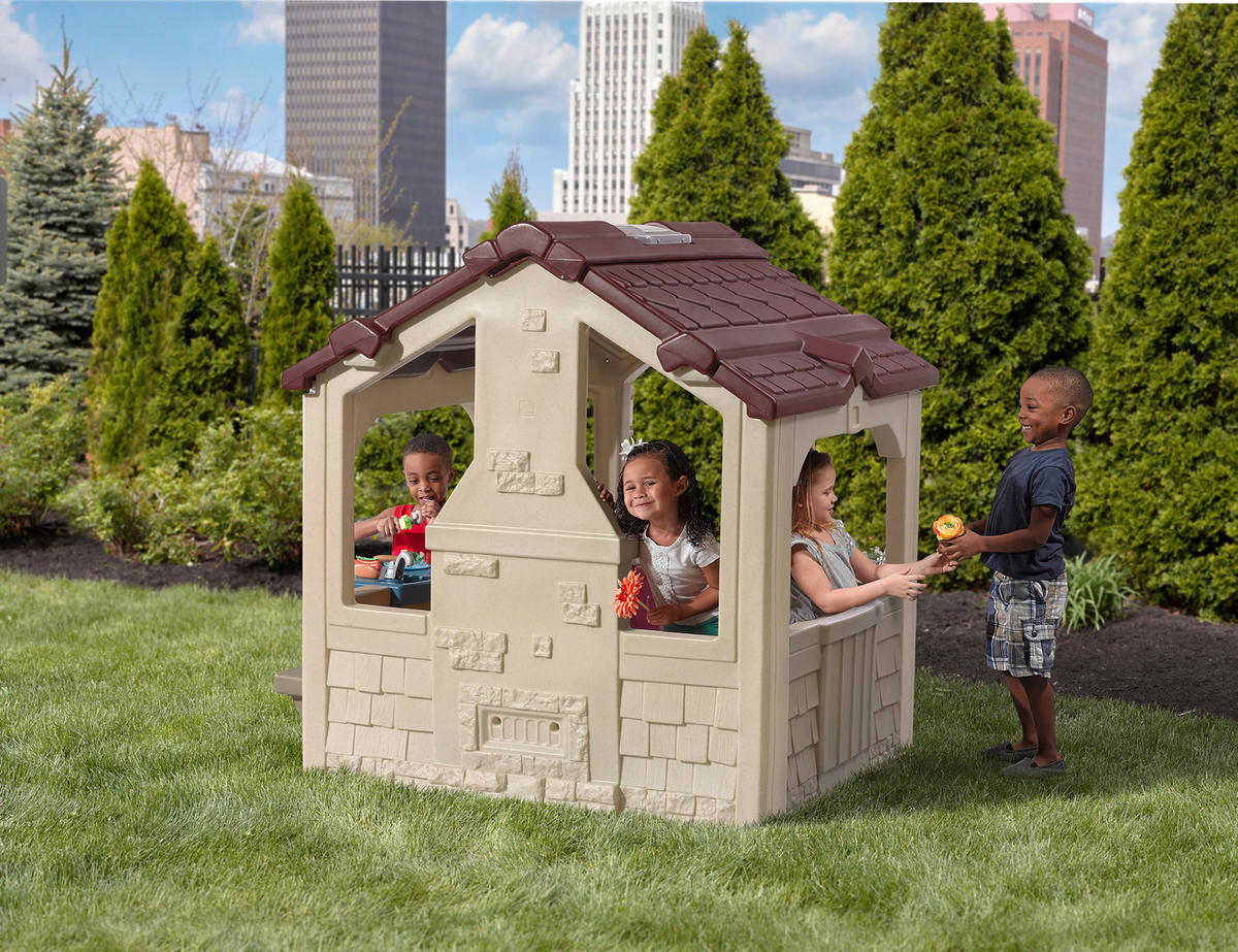 SPIELHAUS 149,2/147/127 cm  - Beige/Braun, Konventionell, Kunststoff (149,2/147/127cm)
