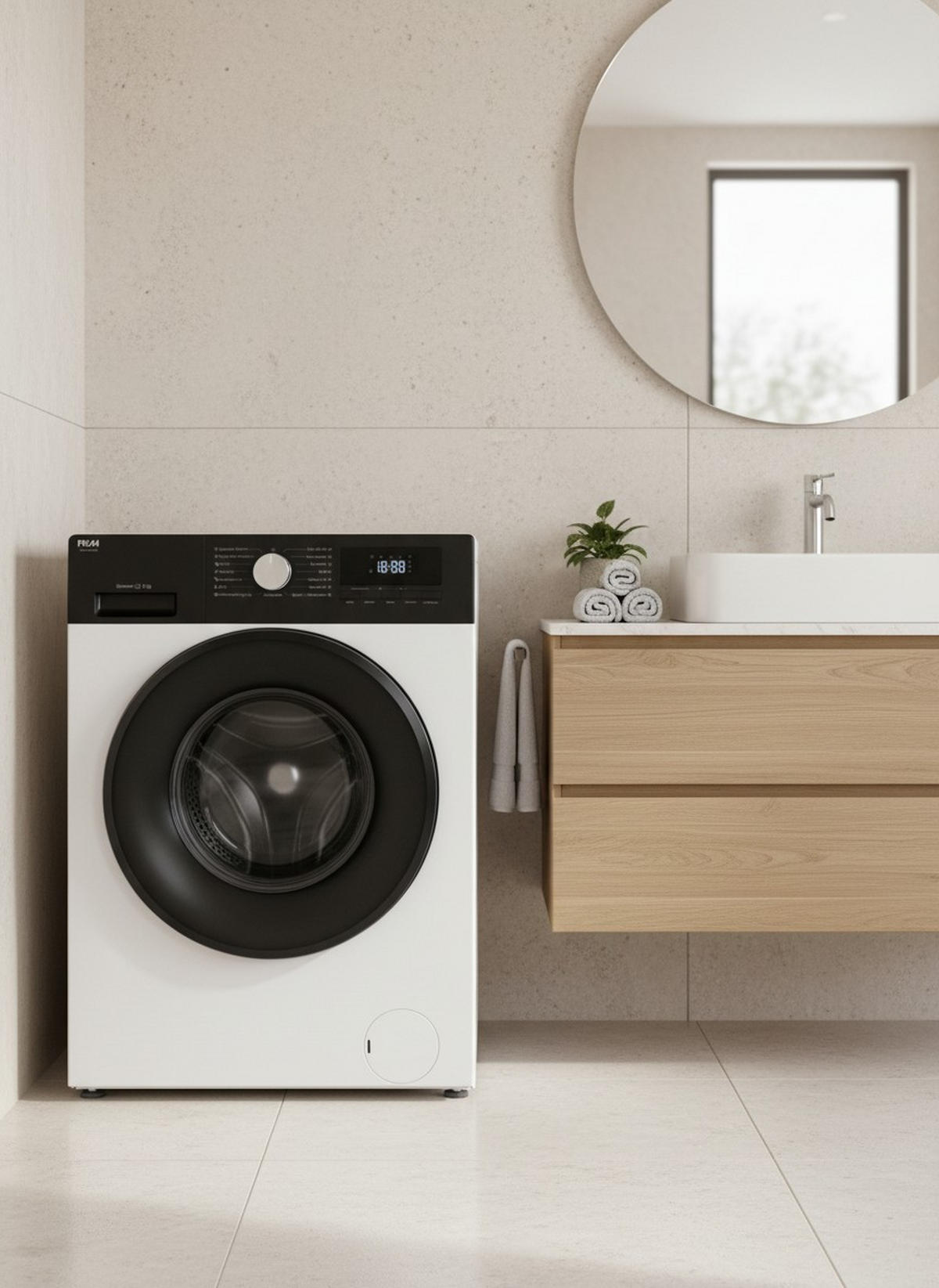 WASCHMASCHINE 30722  - Weiß, Trend, Metall (59,50/84,50/54,00cm) - PKM