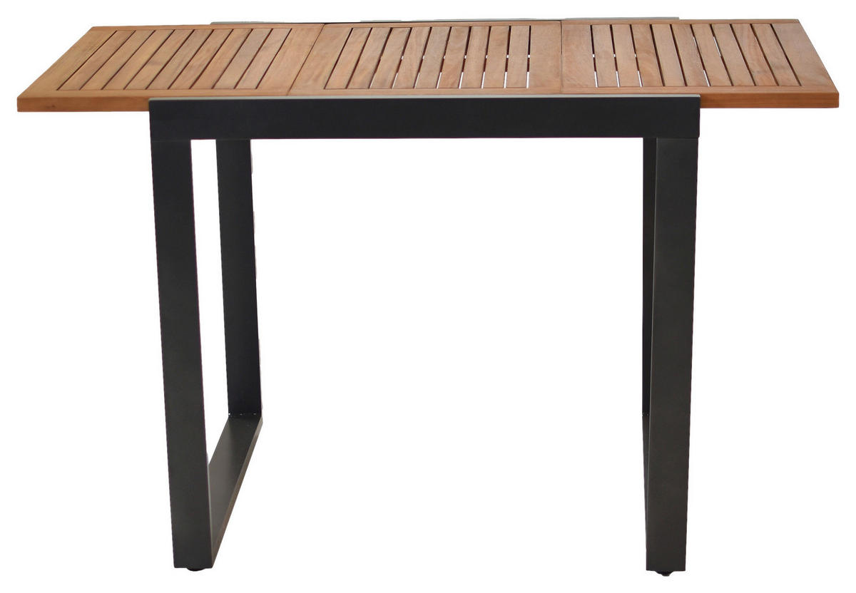 GARTENSET 3-teilig  - Graphitfarben/Grau, MODERN, Holz/Textil - Gardenson