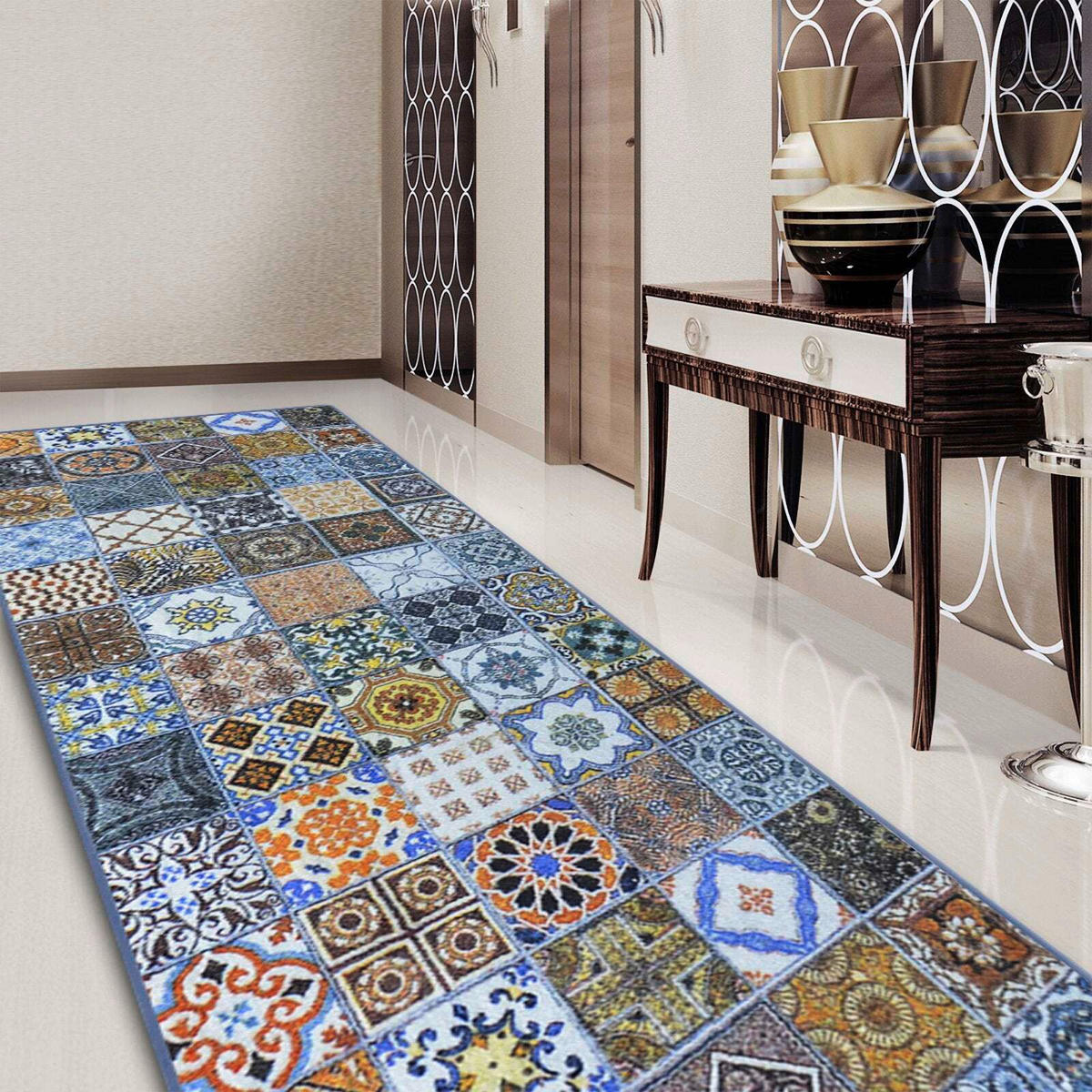 LÄUFER 80/150 cm Bonita Multicolor  - Multicolor, LIFESTYLE, Kunststoff/Textil (80/150cm)