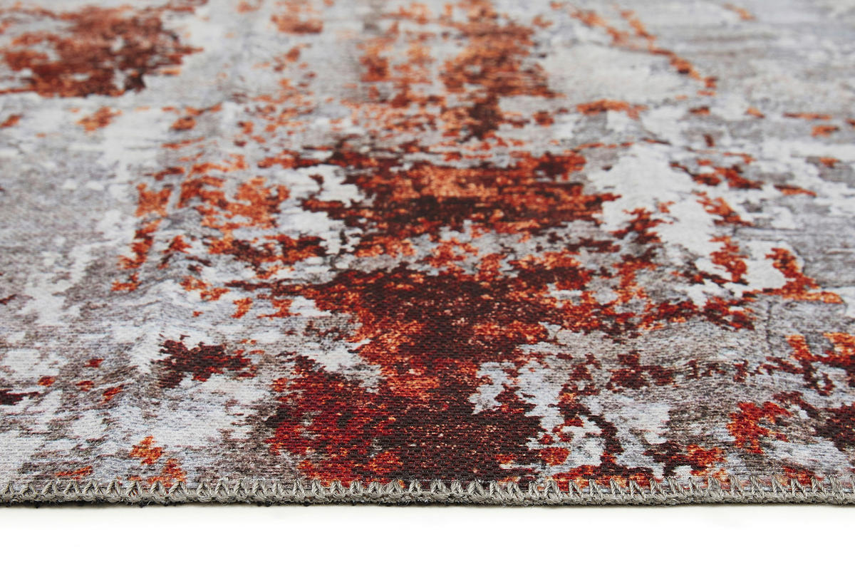 VINTAGE-TEPPICH 200/290 cm Lago  - gris/couleur rouille, Design, textile (200/290cm) - Novel