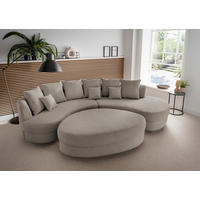 SOFFA i textil gråbrun  - gråbrun/grå, Design, textil/plast (300/160cm) - Livetastic