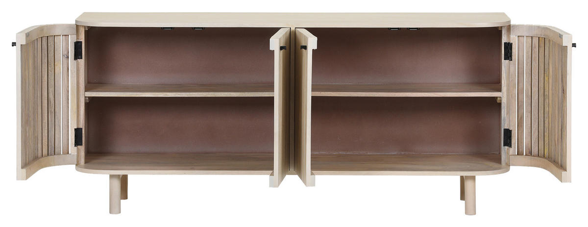 SIDEBOARD  in 160/70/47 cm  - Eichefarben/Schwarz, Design, Holz (160/70/47cm) - Landscape