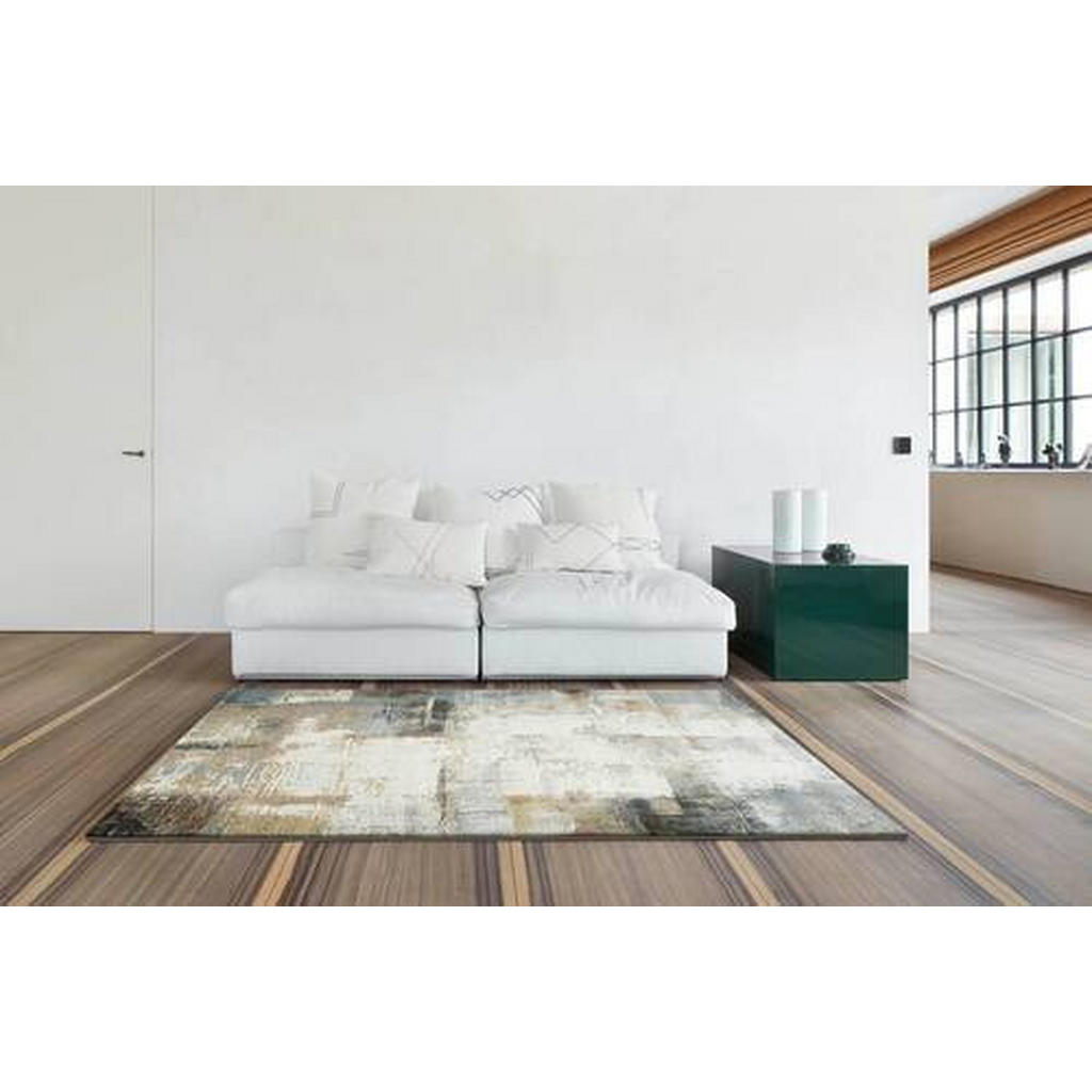 Thumbnail - Novel Webteppich Carania, Mehrfarbig, Textil, Abstraktes, rechteckig, 133x195 cm, Reach, Oeko-Tex® Standard 100, für Fuß...