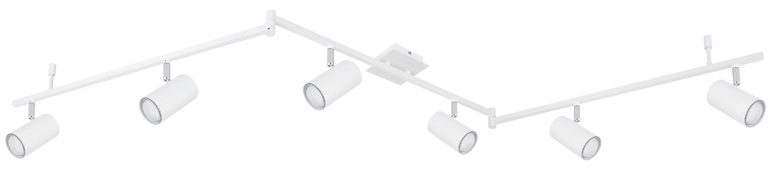 BODOVÉ SVÍTIDLO, 35 W/GU10, 180/10/18,5 cm - bílá, Design, kov (180/10/18,5cm) - Globo