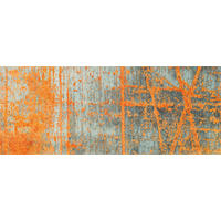 LÄUFER 80/200 cm Rustic  - Orange/Grau, KONVENTIONELL, Kunststoff (80/200cm) - wash+dry