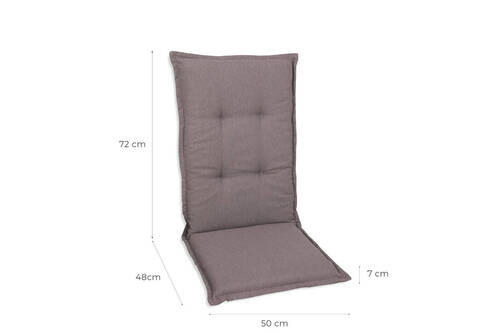 SESSELAUFLAGENSET Uni  - Taupe, Basics, Textil (50/7/120cm)