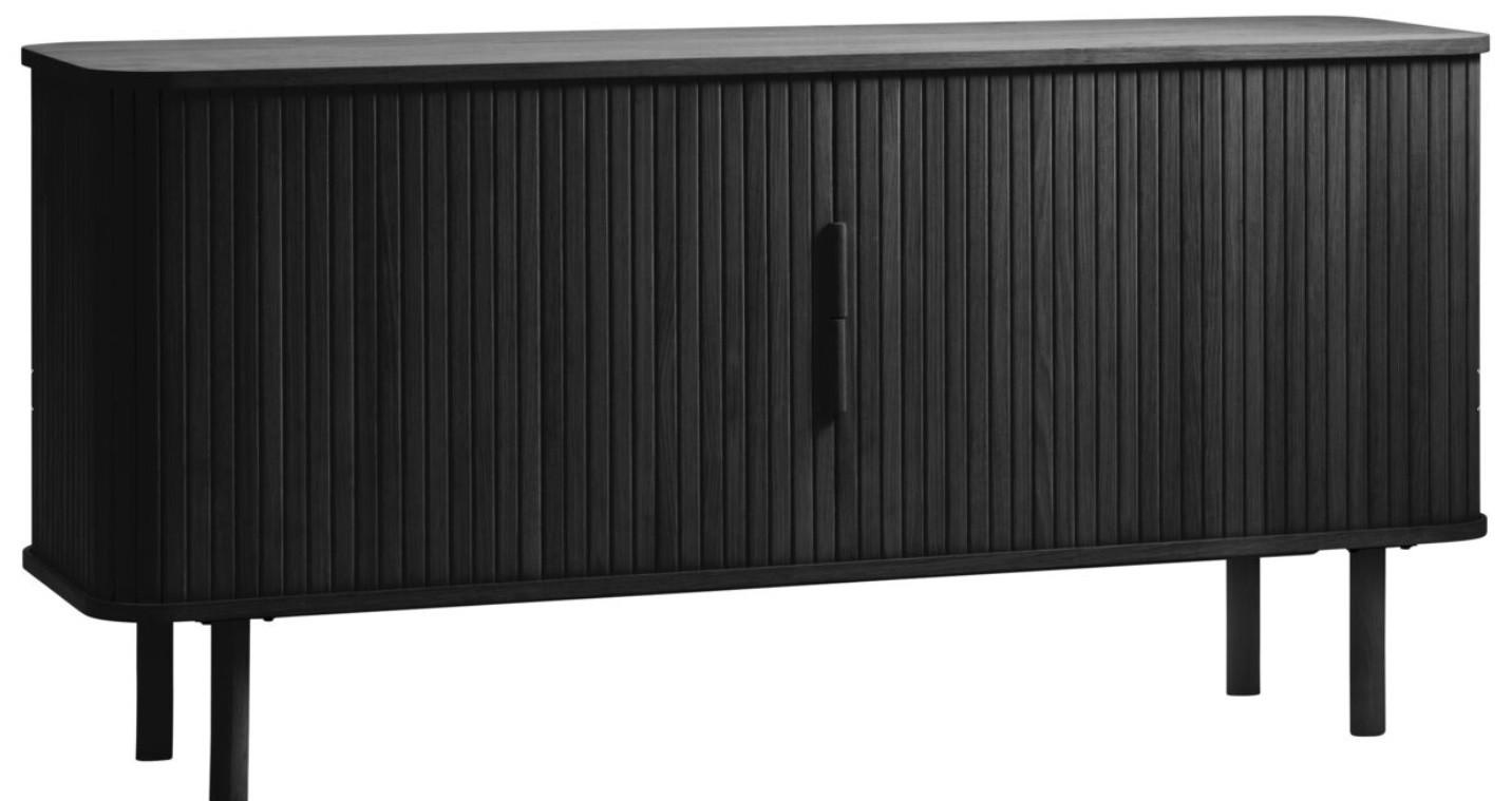 SIDEBOARD svart  160/76/45 cm  - svart, Design, trämaterial/trä (160/76/45cm) - Niels Andersson