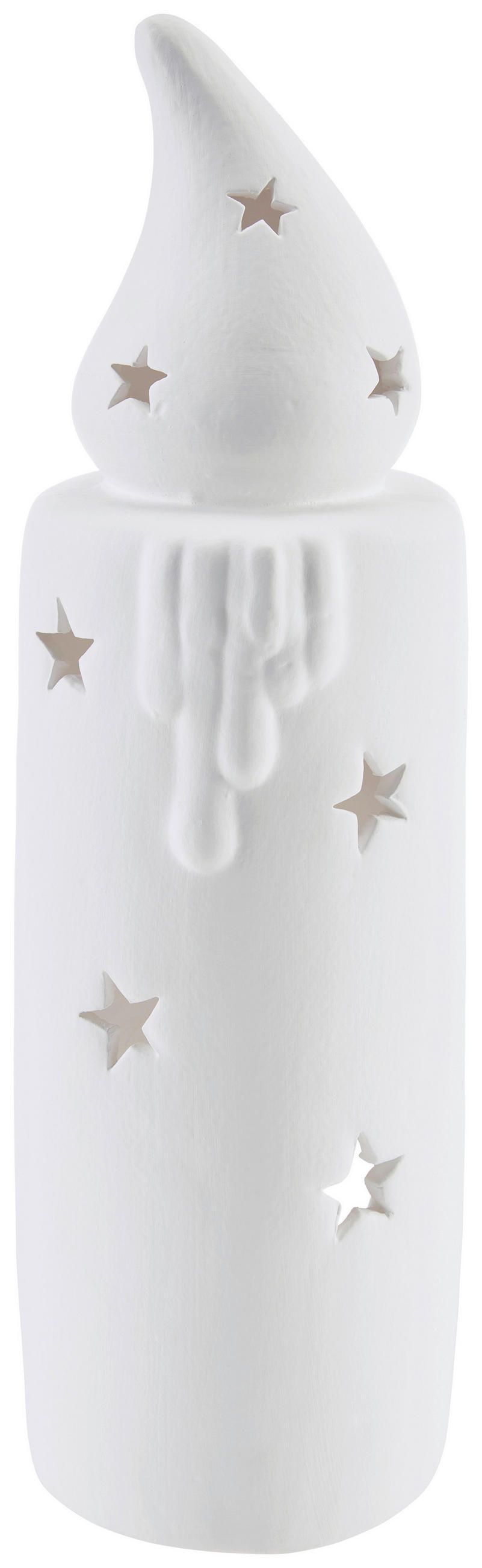 Kerzenhalter Dalyan Keramik Weiß Matt