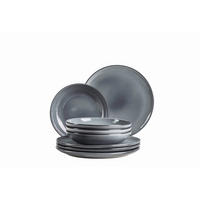 TAFELSERVICE Blaugrau 8-teilig  - Blaugrau, Basics, Keramik - Mäser