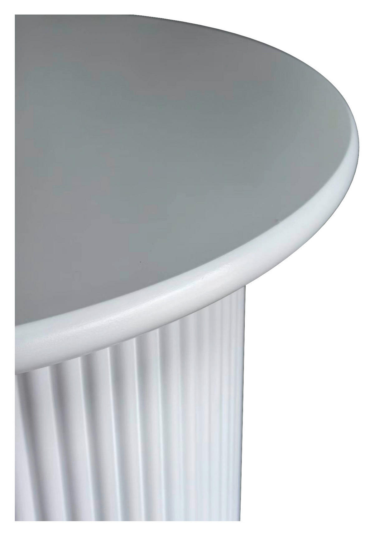 BEISTELLTISCH 40/40/41 cm Weiß rund  - Schwarz/Weiß, Design, Holzwerkstoff (40/40/41cm) - Xora