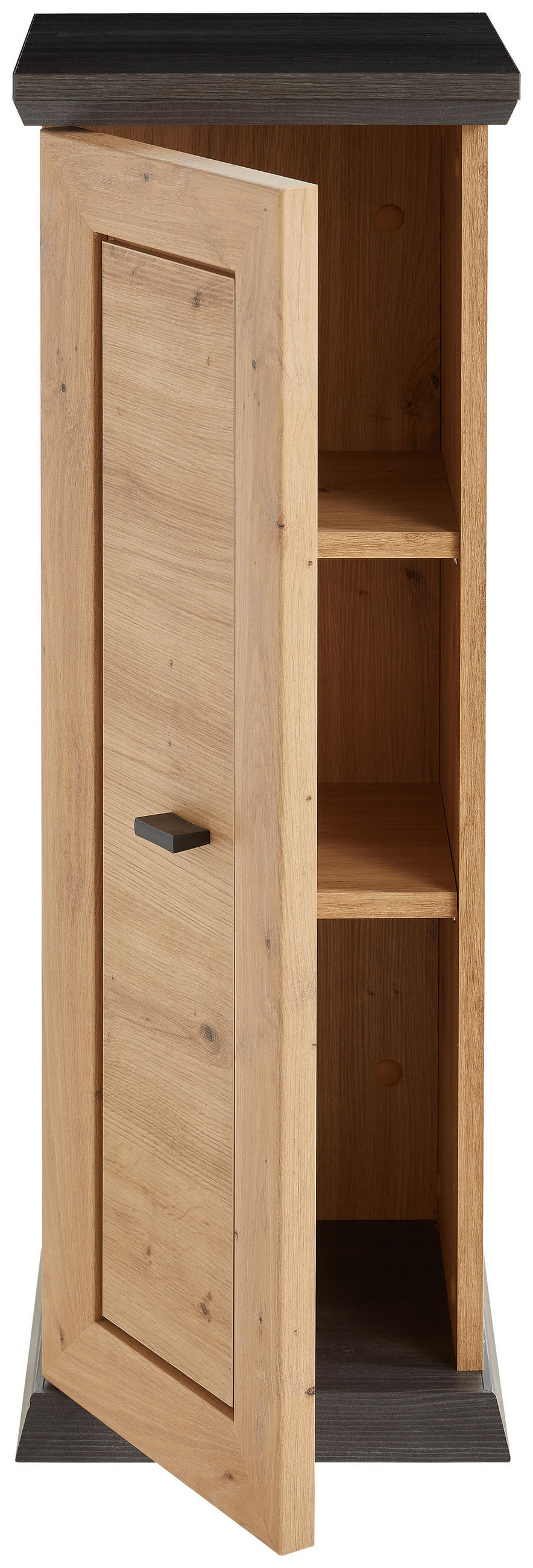 BLUMENSTÄNDER Holzwerkstoff - Dunkelgrau/Eiche Artisan, LIFESTYLE, Holzwerkstoff (30/85/30cm) - Xora