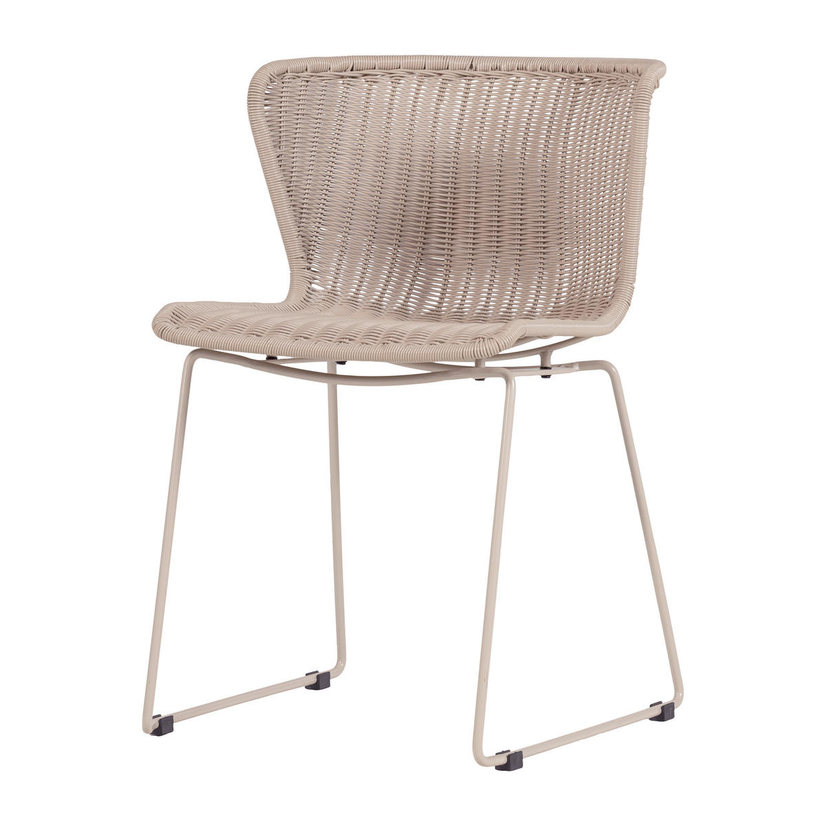 GARTENSTUHL-SET Eisen Sandfarben  - Sandfarben, MODERN, Kunststoff/Metall (55/78/54cm) - Livetastic