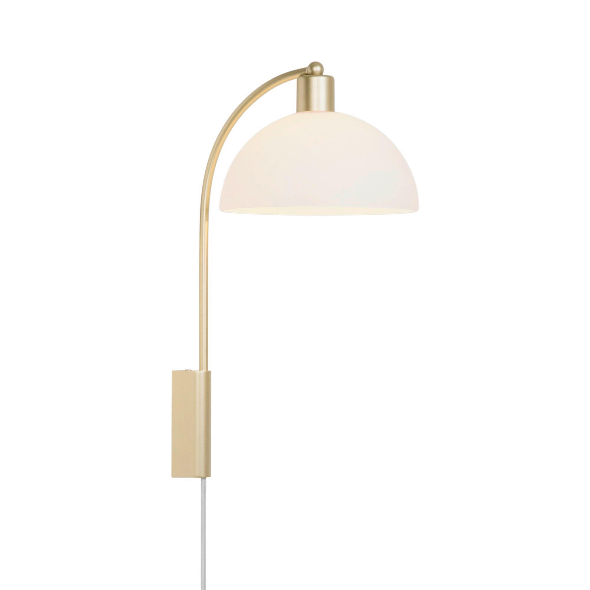 WANDLEUCHTE 26/43 cm   - Weiß, KONVENTIONELL, Glas (26/43cm) - Nordlux