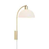 WANDLEUCHTE 26/43 cm   - Weiß, KONVENTIONELL, Glas (26/43cm) - Nordlux