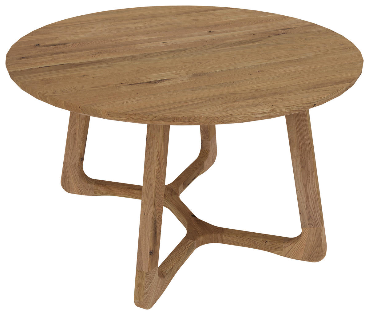 ESSTISCH in Holz 120/120/76 cm  - Wildeiche, Design, Holz (120/120/76cm) - Linea Natura