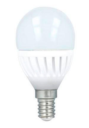 LED SIJALICA - bela, Osnovno, metal/keramika (4,5/4,5/8,6cm)