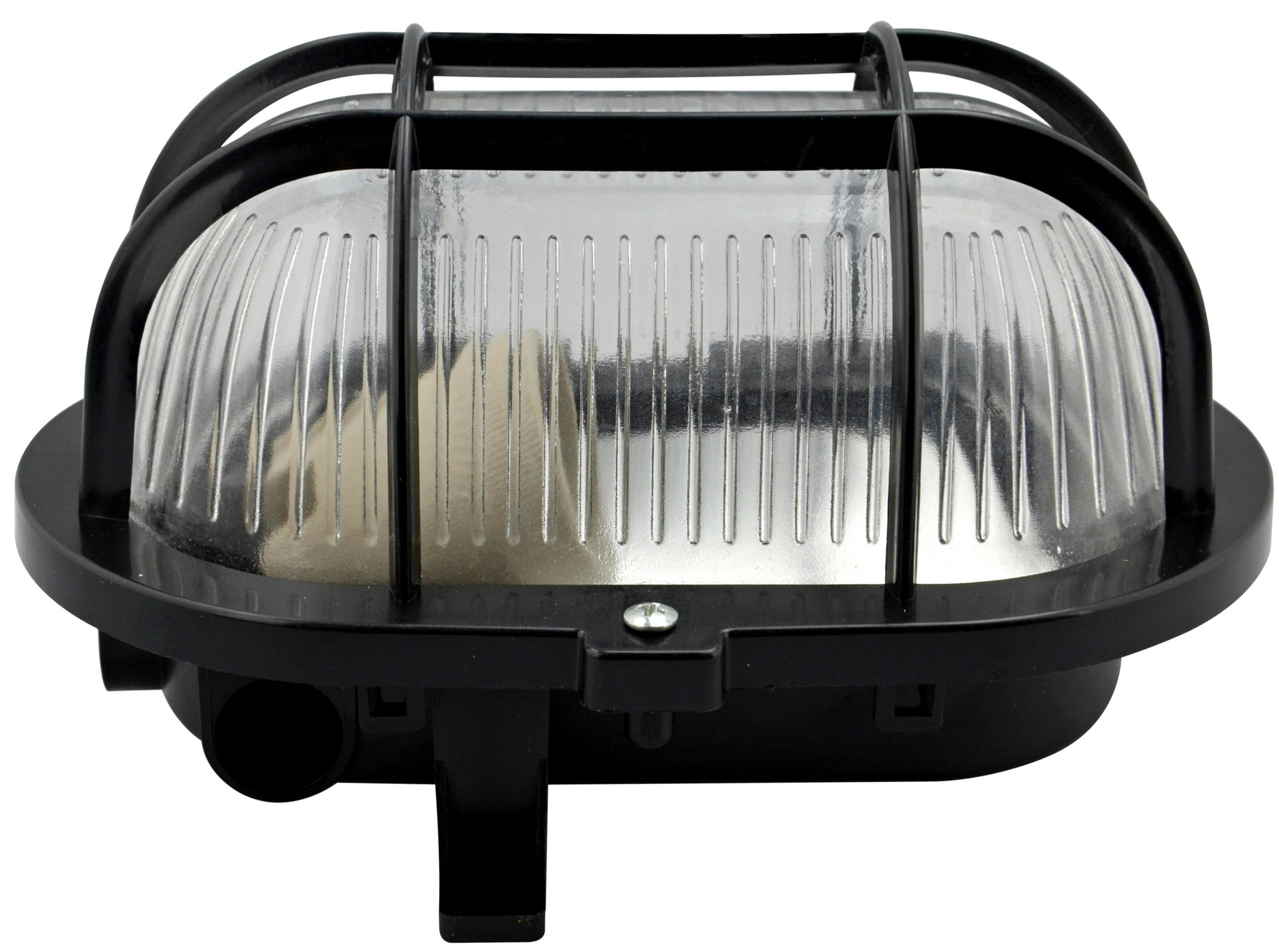 AUßENWANDLEUCHTE 18.5/12.5/11 cm   - Schwarz, Basics, Glas/Kunststoff (18.5/12.5/11cm)