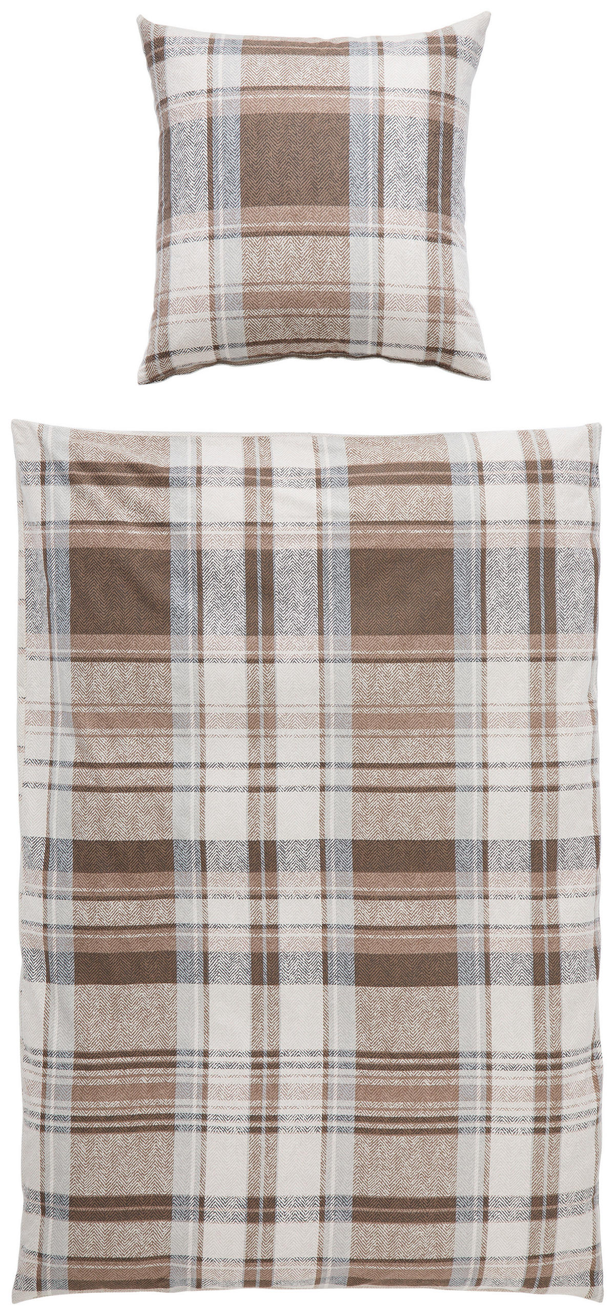 WENDEBETTWÄSCHE 155/220 cm s.Oliver Flanell  - Beige, Design, Textil (155/220cm) - S. Oliver