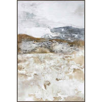 ÖLGEMÄLDE Abstraktes 90/120 cm  - Braun/Weiß, Basics, Holz/Kunststoff (90/120cm) - Monee